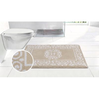 Badematte OTTO HOME "Dafna, Orient-Optik, Vintage Design", beige, H:12mm, Polyester, Badematten, Badematte, Badteppich, Badvorleger, Badezimmer Teppich