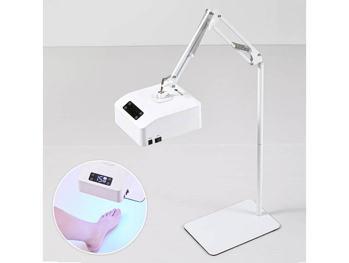 Nouvelle lampe UV LED haute puissance pour le durcissement des ongles, lampe de beauté pour les pieds, rechargeable, pour séchage de gel, avec interrupteur au pied, lampe sur pied