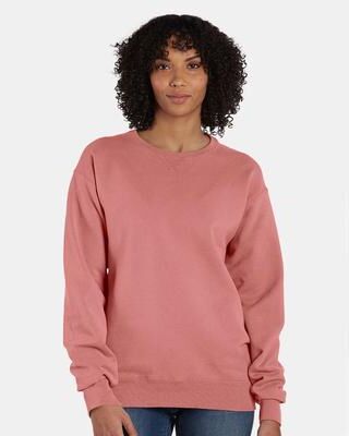 ComfortWash by Hanes GDH400 Men's Comfort Wash Fleece Sweatshirt in Mauve size Small   Cotton/Polyester Blend