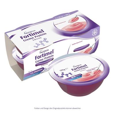 Fortimel Creme Protein Waldfrucht 4x125 g Flüssigkeit