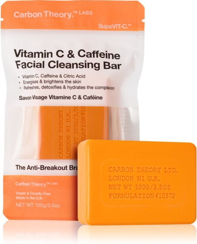Rio Carbon Theory Facial Cleansing Bar Vitamin C & Caffeine cleansing face soap with vitamin C Orange 100 g