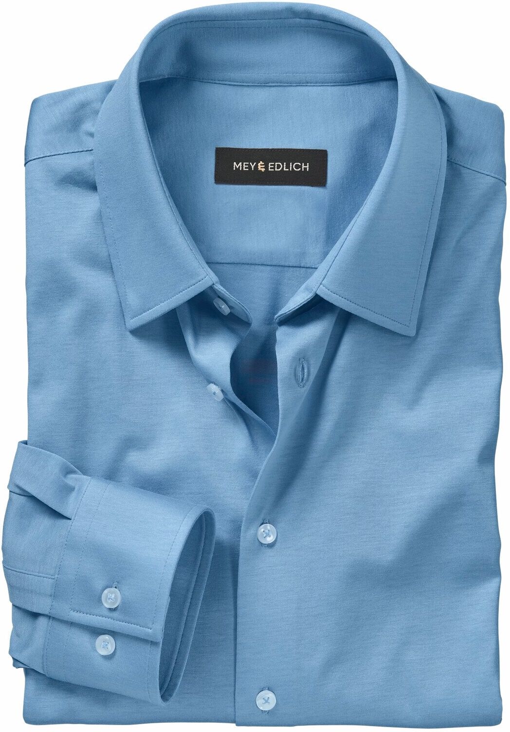 Mey & Edlich Jersey-Hemd Blau 44