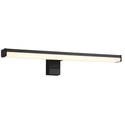 Trio LED-Spiegelleuchte Lino Alu, Eisen, Stahl & Metall Schwarz 40 cm