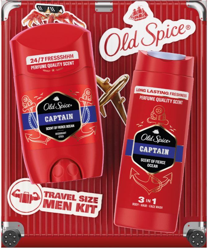 Old Spice Captain Travel Size Men Kit kit voyage