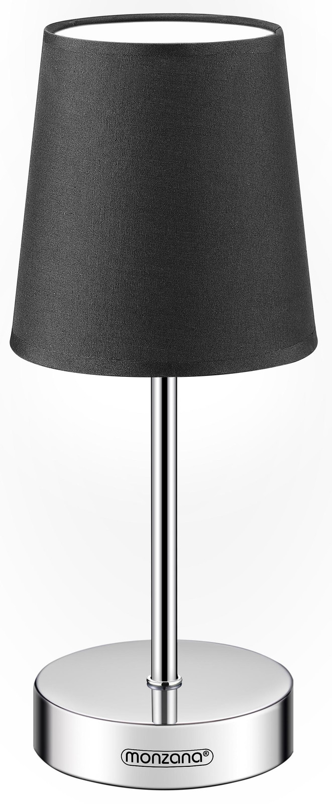 Monzana Nachtlamp set van 2, tafellamp met kabel, antraciet, Hoogte: 32 cm