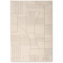 Webteppich Cadis 200 x 290 cm Mischgewebe Beige Creme