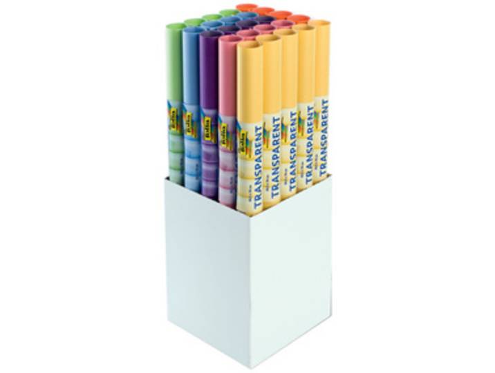 Papier transparent, (l)505 x (L)700 mm, 6 couleurs