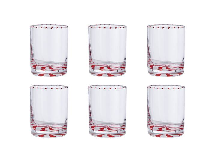 Trinkglas 6er-Set 8 x 10 x 8cm Durchsichtig/Durchsichtig