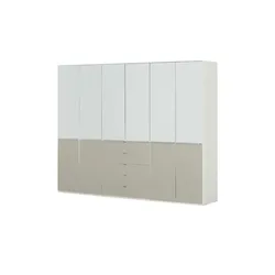 Drehtürenschrank  Velua 2 , weiß , Maße (cm): B: 300 H: 236 T: 58.0