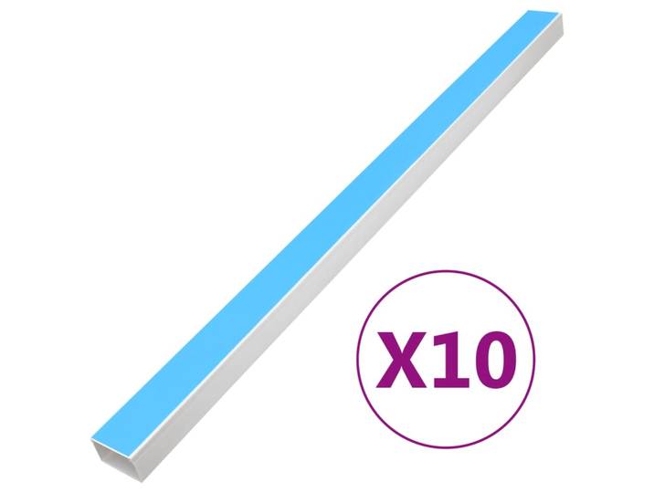 vidaXL Kabelkanäle Selbstklebend 50x25 mm 10 m PVC