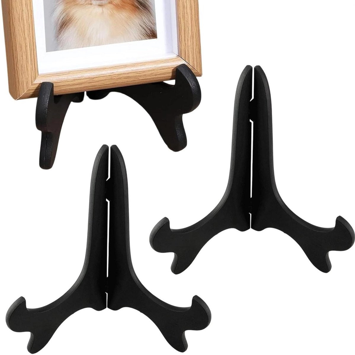 Set van 3 decoratieve houten displaystandaards voor plaathouders en ezelrekken