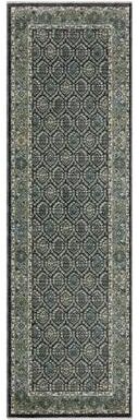 Style Haven Esme Vintage Panel Medallion Blue/ Green Area Rug