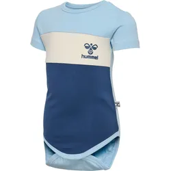 HUMMEL hmlHAPPY BLOCK BODY S/S cerulean 86