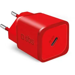 SBS Mini Ladegerät GaN USB-C PD 20W rot