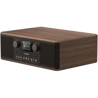 PURE Digitalradio (DAB+) "Classic C-D6", schwarz (schwarz, walnuss), B:36,5cm H:13cm T:29cm, Radios