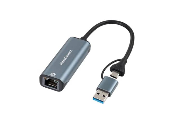 Microconnect USB-C/A naar RJ45 netwerkmerk