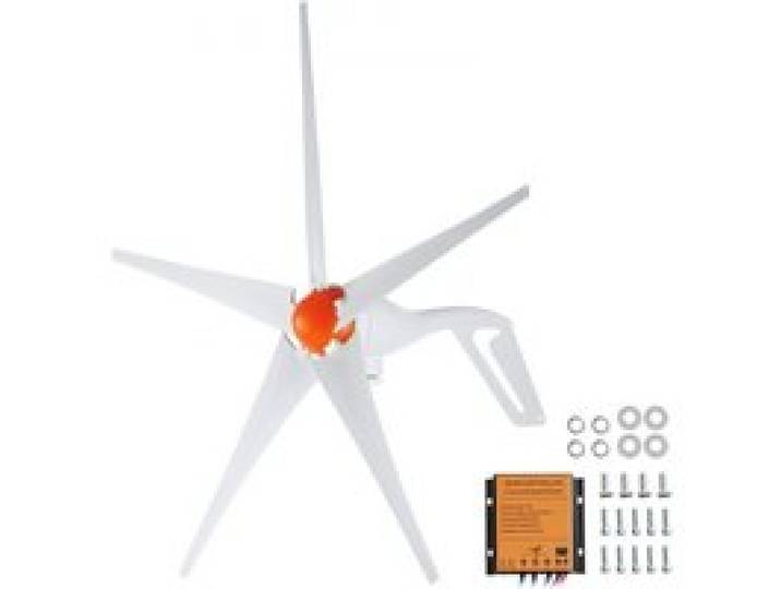 VEVOR Générateur d'éolienne 500 W, kit d'éolienne 12 V, générateur d'énergie éolienne à 5 pales avec contrôleur MPPT, direction du vent réglable et vitesse de démarrage du vent de 2,5 m/s, adapté pour