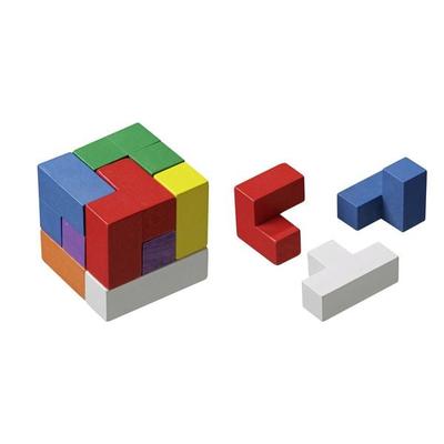 Philos 3519 - Soma Würfel, bunt, Würfel-Puzzlespiel, Denkspiel, Knobelspiel, Schwierigkeitsgrad: mittelschwer