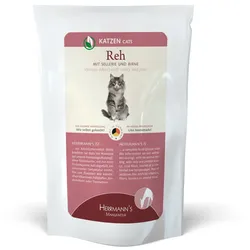 Herrmann's Selection 100g Beutel Katzennassfutter 20 x 100 Gramm Reh mit Sellerie & Birne