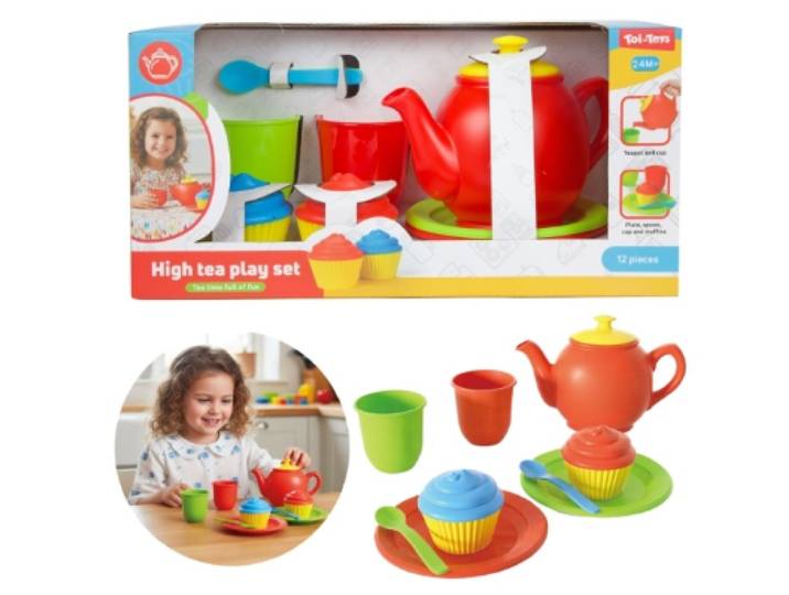 Home Food 13013A - Theeservies 12 dlg - Kleurrijk - (12 dlg)