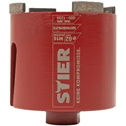 Stier, Lochsäge, Dosensenker-Satz M16 Sechskant 82 mm (82 mm)