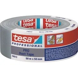 TESA Gewebeband Duct Tape PRO 74613 mattsilber 50 m x 50 mm - 74613-00003-00
