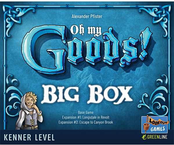 Lookout Spiele Oh My Goods! Big Box - Strategy Card Game with Production Chains and Resource Management