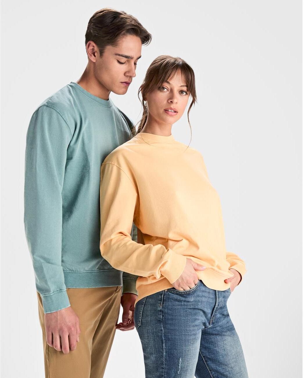 Roly Ry2203 Sweatshirts & -Jakker Light Papaya Washed Xl