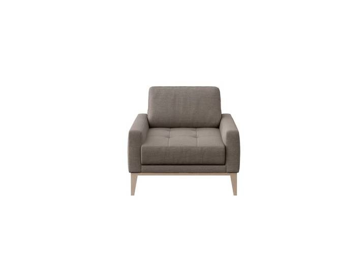 Fauteuil en polyester brun