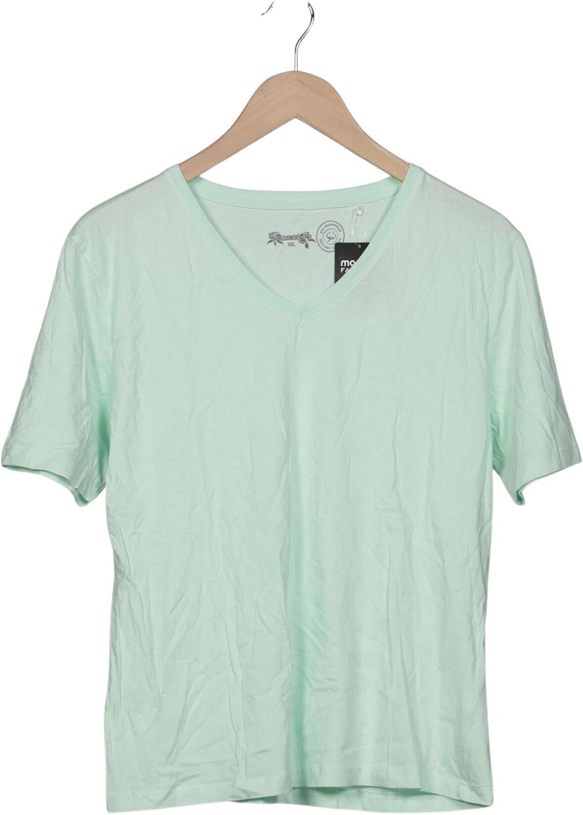 Designers Remix Damen T-Shirt, Hellgrün, Gr. Xxl, Baumwolle - Second Hand