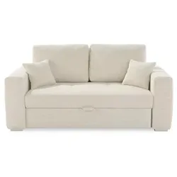 Schlafsofa Toni Cord Beige 141 x 197 cm