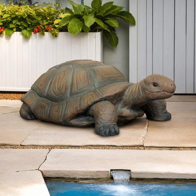 Meedzom 11.4in H Concrete Garden Statue for Outdoor, Statue for Home and Garden(Tortoise)