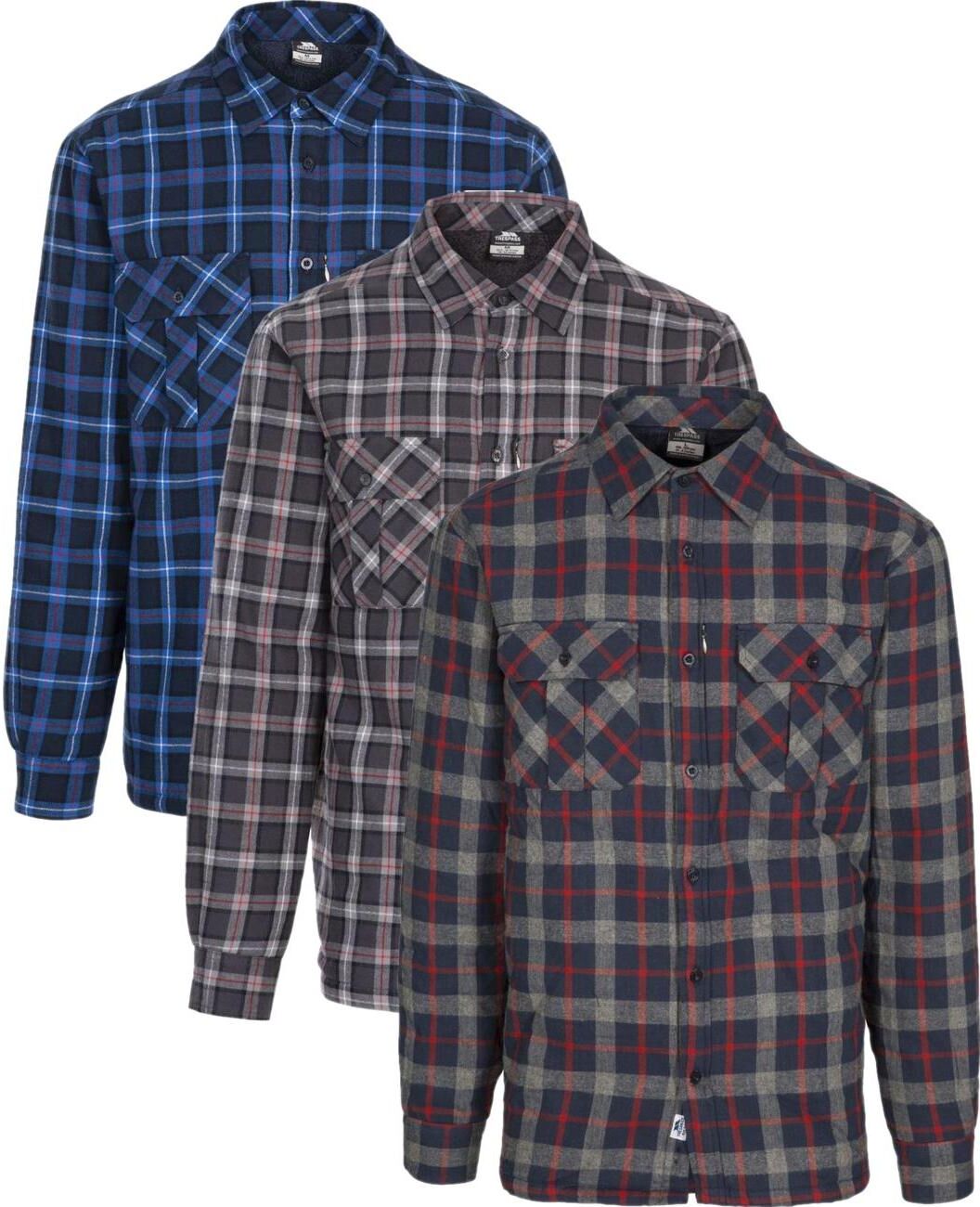 Trespass Rapeseed - Mens Check Shirt  Navy Check Xs