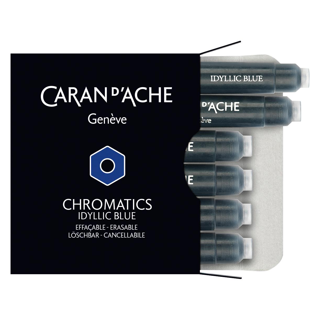 Caran d'Ache Chromatics Tintenpatronen (Blau, 6 Stk.) (8021.14)