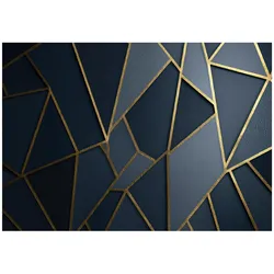 FOTOTAPETE Abstrakt Geometrisch Blau 250x175 cm