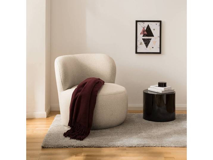 Sessel LOVELOCK Beige Webstoff Deran 78 x 75 x 84cm