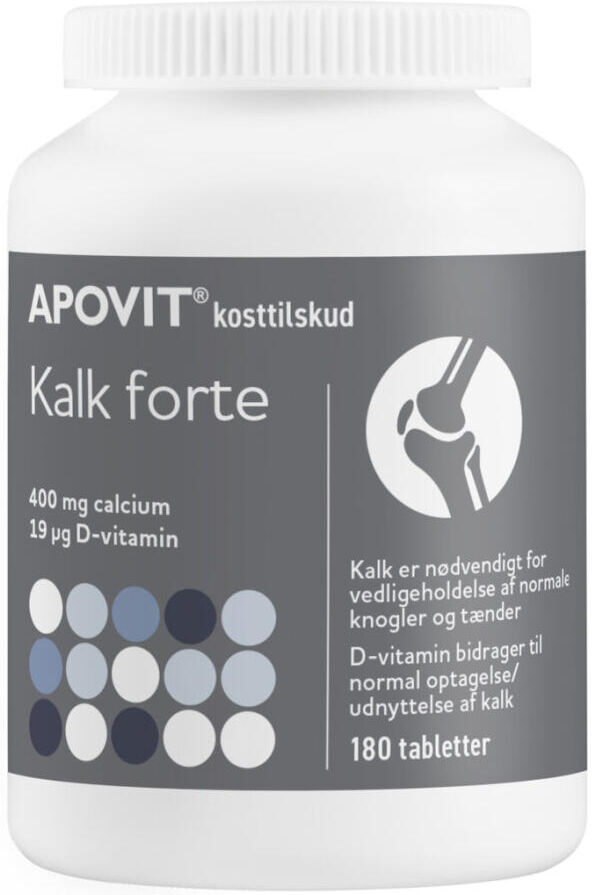 Apovit Kalk Forte Kosttilskud 180 stk