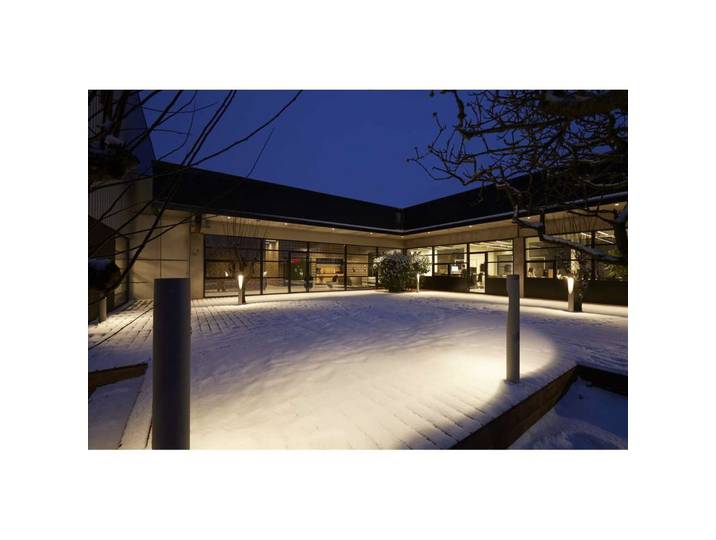 Flindt Gartenlampe 35cm 2700K Spieß+Connector, Louis Poulsen - Terrasse - Aluminium