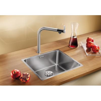 Küchenspüle BLANCO "ANDANO 450-IF", silber (edelstahl seidenglanz), B:49cm, Edelstahl, Küchenspülen