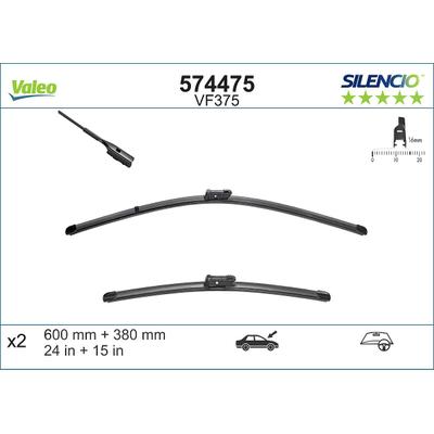 Valeo Wischblatt [Hersteller-Nr. 574475] für Seat, Audi, Skoda, VW, Toyota