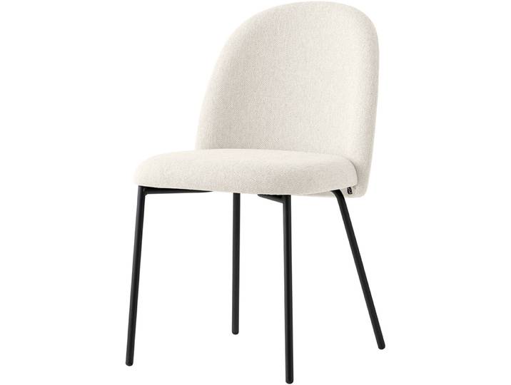 CONNUBIA Stuhl 2er-Set Tuka écru Metall/Polyester