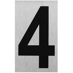 ProPlus SF_972105 Aluminium Türschild "4" 100x60mm Tür Schild