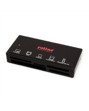 ROLINE USB3.2 Gen1 Multi Card extern schwarz Card-Reader USB 3.0 (15.08.6249)