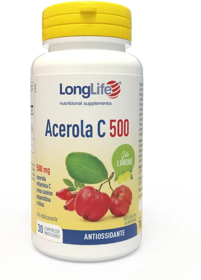 LONGLIFE Srl LongLife, Acerola C 500, 30 Compresse