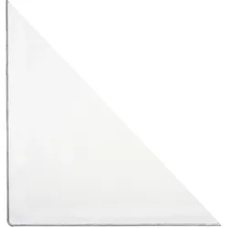 100 Dreiecktasche 140 x 140, Füllhöhe 10 mm, 100 Stück, Weich-PVC, transparent