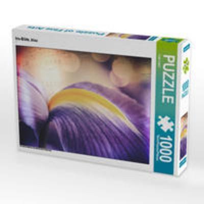 CALVENDO Puzzle Iris-Blüte, blau 1000 Teile Lege-Größe 64 x 48 cm Foto-Puzzle Bild von Foto-FukS