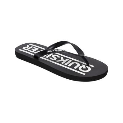 Sandale QUIKSILVER "Java Wordmark", Jungen, Gr. 11(28), blau 1, Obermaterial: Synthetikmaterial / Außensohle: Moosgummi, Schuhe Sandale