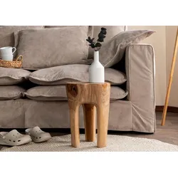 Hocker Teak Wurzel 30x30x40 natur lackiert UNIKA #154