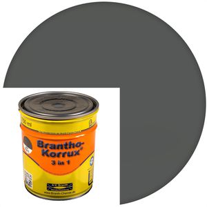 Branth Branth Rostschutzfarbe  o-Korrux 3 in 1, eisengrau, RAL 7011, seidenglänzend, 0,75l