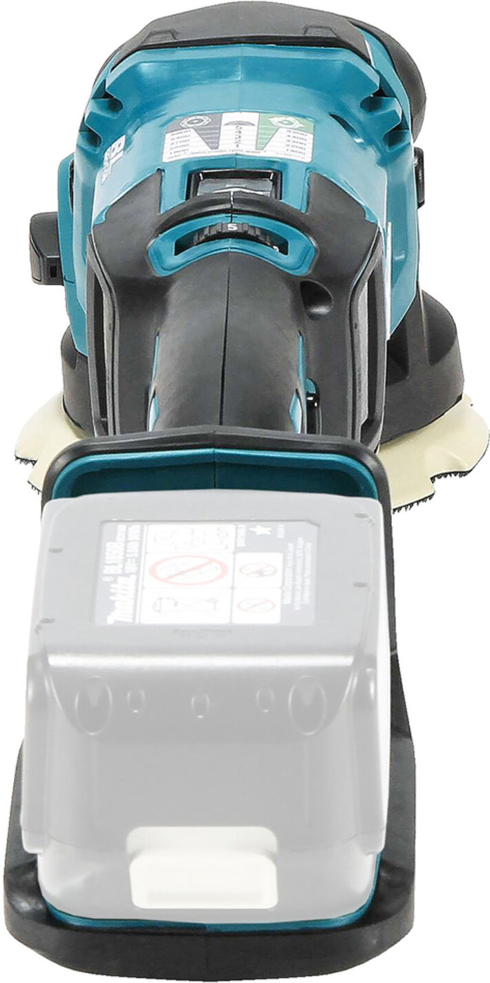 Makita DPO500Z Akku-Exzenterpolierer   18 V   für Polieren oder Schleifen von Holz, Metall oder Kunststoffen   ohne Akku und Ladegerät   mit bürstenlosem Motor und Geschwindigkeitsregelung)